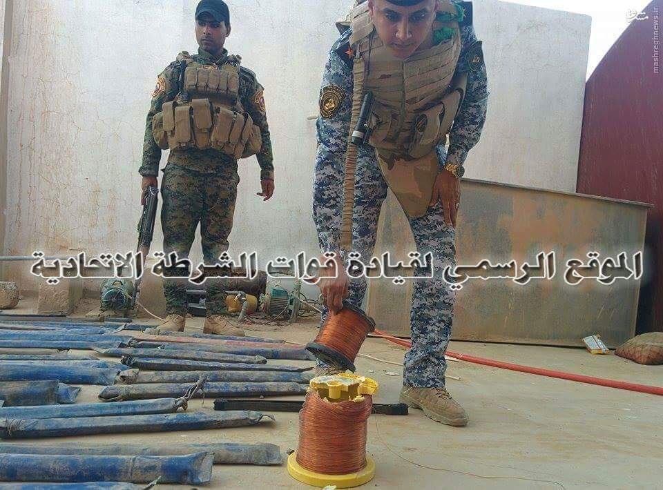 کارگاه ساخت بمب و مواد منفجره داعش+تصاویر
