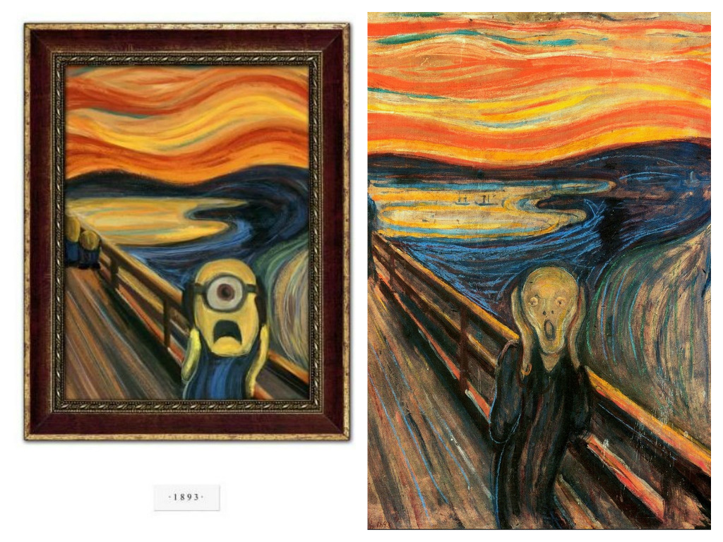 شوخی مینیونها با نقاشیهای مشهور جهان +عکس شوخی مینیونها با نقاشیهای مشهور جهان +عکس