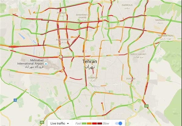 مقایسه گزارش ترافیکی گوگل و شهرداری از خیابان‌های تهران: کدامیک دقیق‌تر است؟