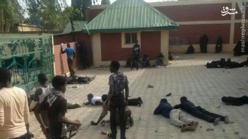 عکس/ حمله به منزل رهبر شیعیان نیجریه
