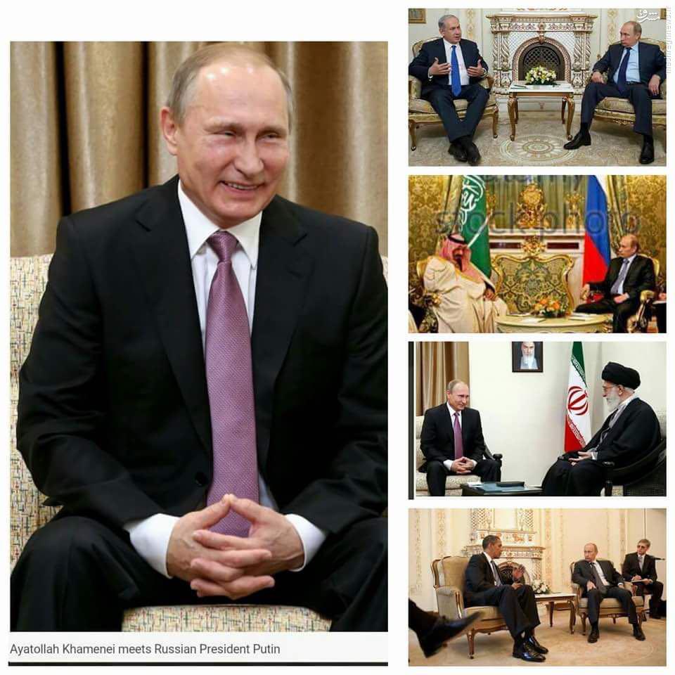 عکس/ تفاوت رفتار پوتین در برابر رهبران جهان و رهبر انقلاب