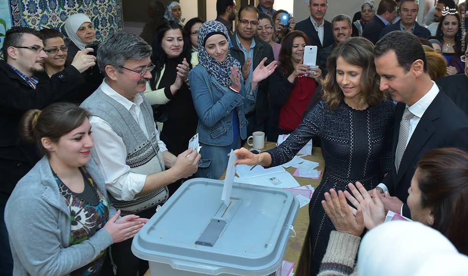 استقبال گسترده مردم سوریه از انتخابات پارلمانی+عکس