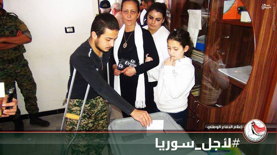 استقبال گسترده مردم سوریه از انتخابات پارلمانی+عکس