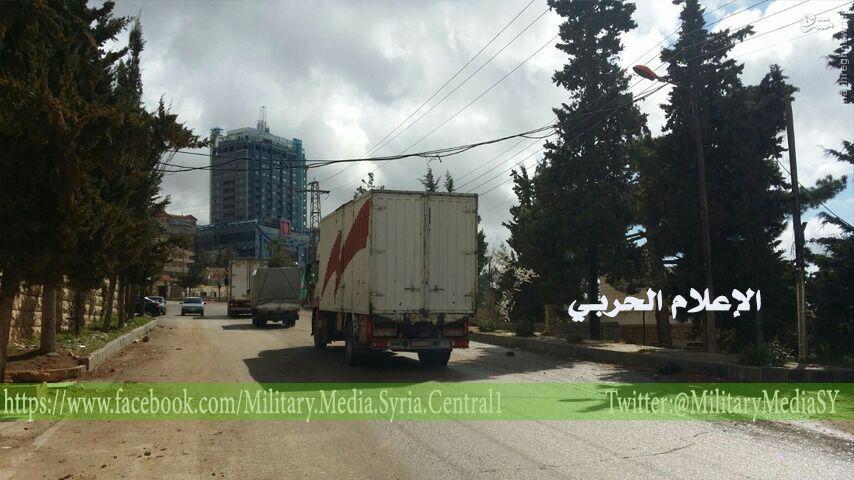 امداد رسانی به دو منطقه در حاشیه دمشق+عکس