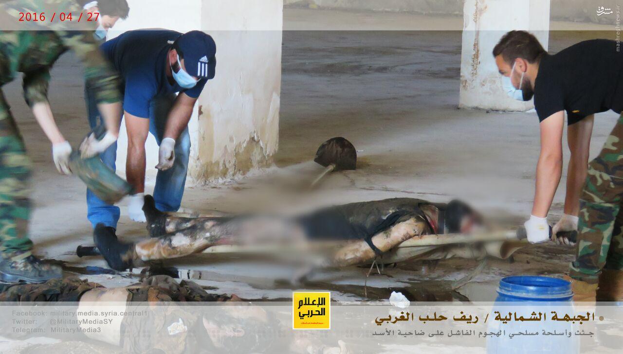 100 کشته تروریستها در حمله ناکام فاضلابی به حلب+عکس