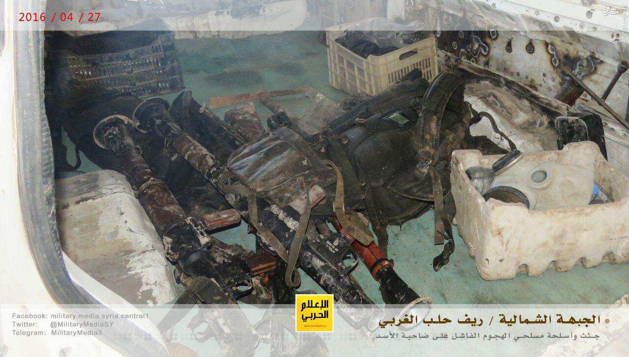 100 کشته تروریستها در حمله ناکام فاضلابی به حلب+عکس