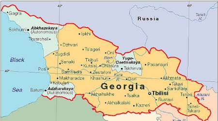 سفر هيات نظامي آمريكا به گرجستان