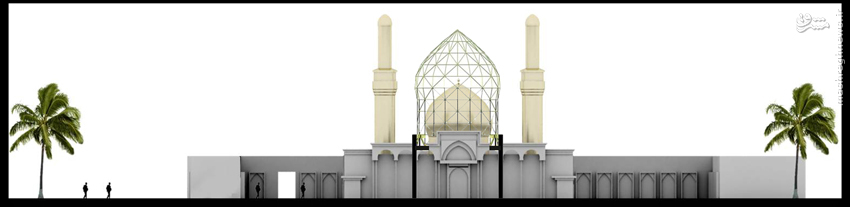 فاز اول گنبدجدید حرم امام‎حسین(ع) ساخته شد+عکس