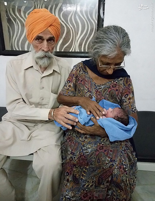 پیرزن ۷۰ ساله هندی برای اولین بار بچه دار شد