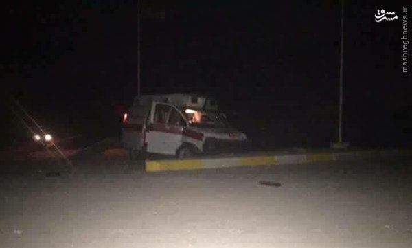حمله شبه نظامیان بارزانی به آمبولانس مجروحان شیعه+عکس