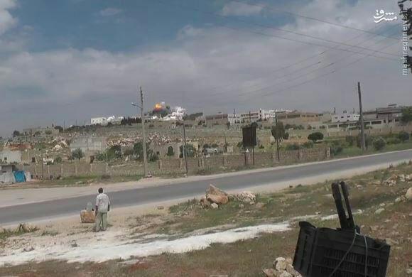 انهدام مقر القاعده در غرب حلب+فیلم و عکس