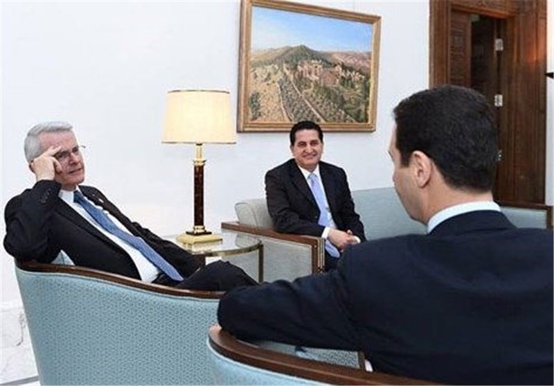 دیدار عضو مجلس سنای آمریکا با بشار اسد +عکس