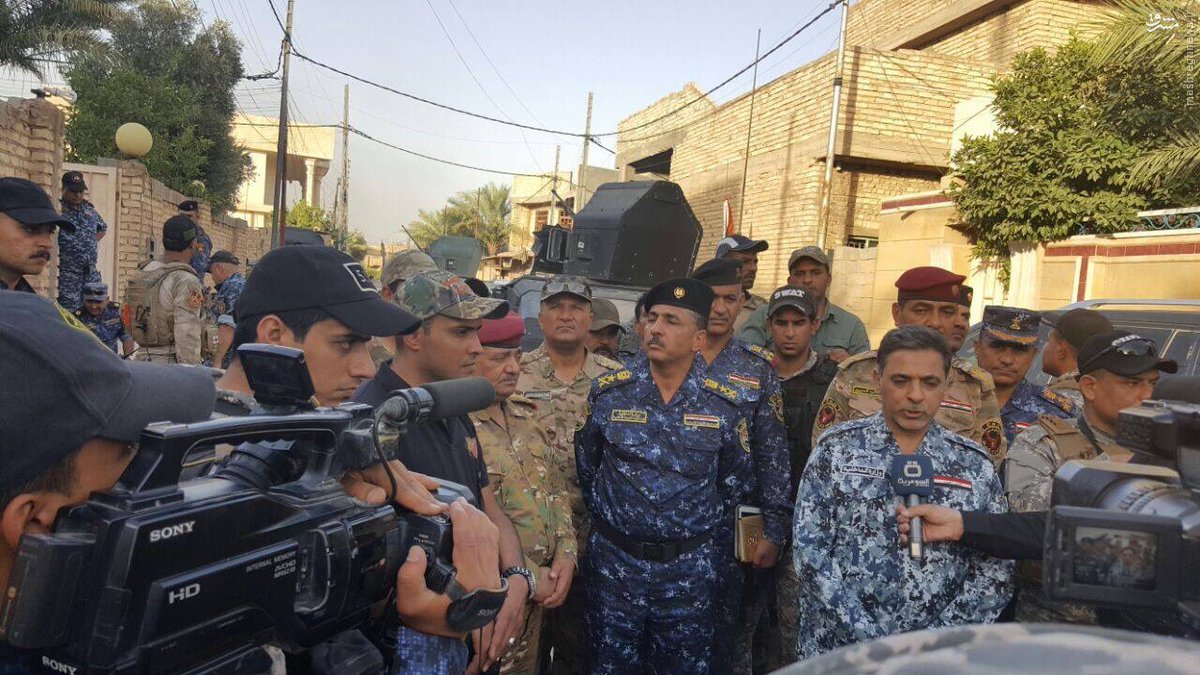 بازدید وزیر کشور عراق از فلوجه+عکس