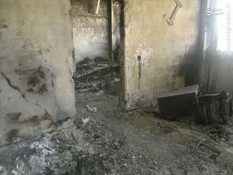 تخریب بیمارستان دیرالزور توسط داعش+عکس