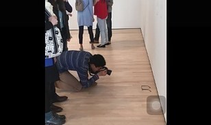 نوجوانی‎که بازدیدکنندگان موزه‎ را سرکار گذاشت+عکس