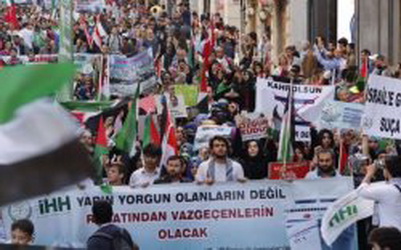 تظاهرات ضدصهیونیستی در استانبول