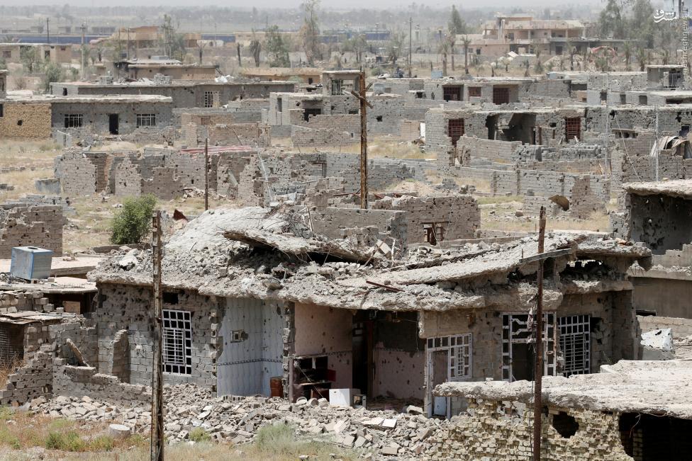 عکس/ ویرانی خای بجای مانده از داعش در فلوجه