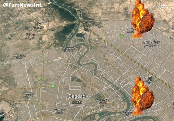 سحر خونین بغداد؛ حداقل 18 کشته و 45 زخمی بر اثر انفجارهای تروریستی +تصاویر