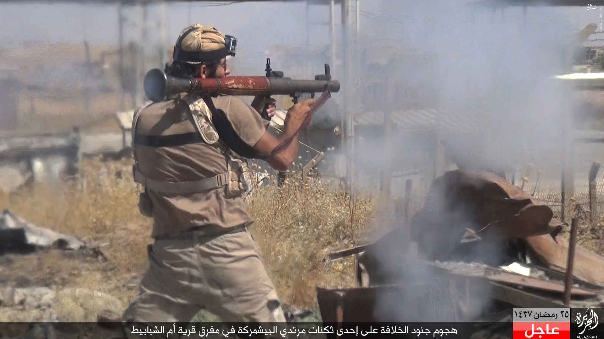 حمله داعش به شبه نظامیان پیشمرگه عراقی+عکس