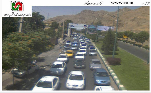 ترافیک سنگین در آزادراه قزوین - رشت +عکس