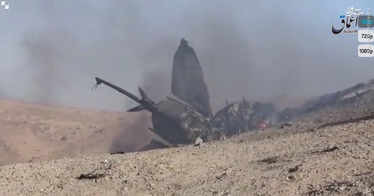 سقوط هواپیمای جنگی سوریه+عکس