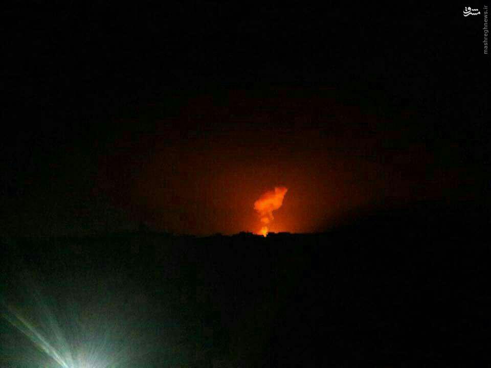 انفجار در کارخانه نظامی ارتش سوریه+عکس و فیلم