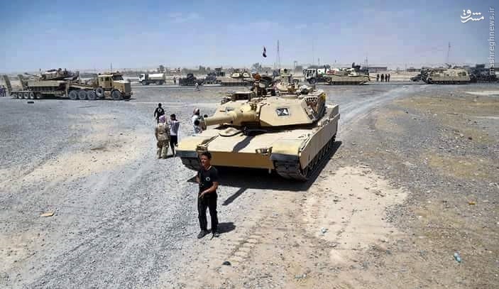 استقرار نظامیان عراقی در مرز با سوریه+عکس