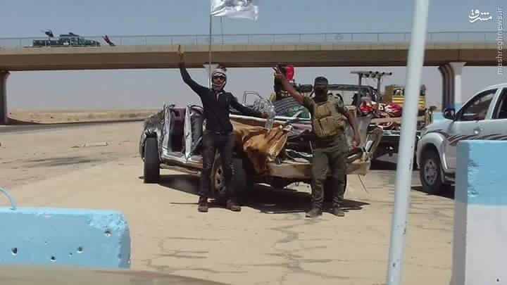 استقرار نظامیان عراقی در مرز با سوریه+عکس
