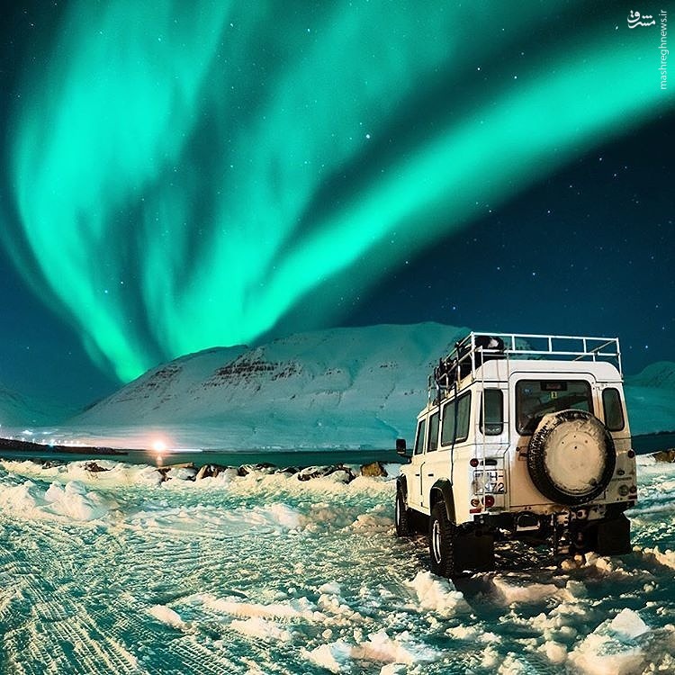 عکس/ نمای زیبا از شفق قطبی