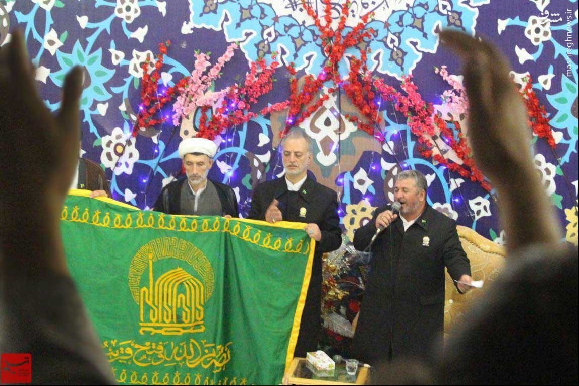 رونمایی از پرچم حرم امام رضا(ع) در هرات +عکس