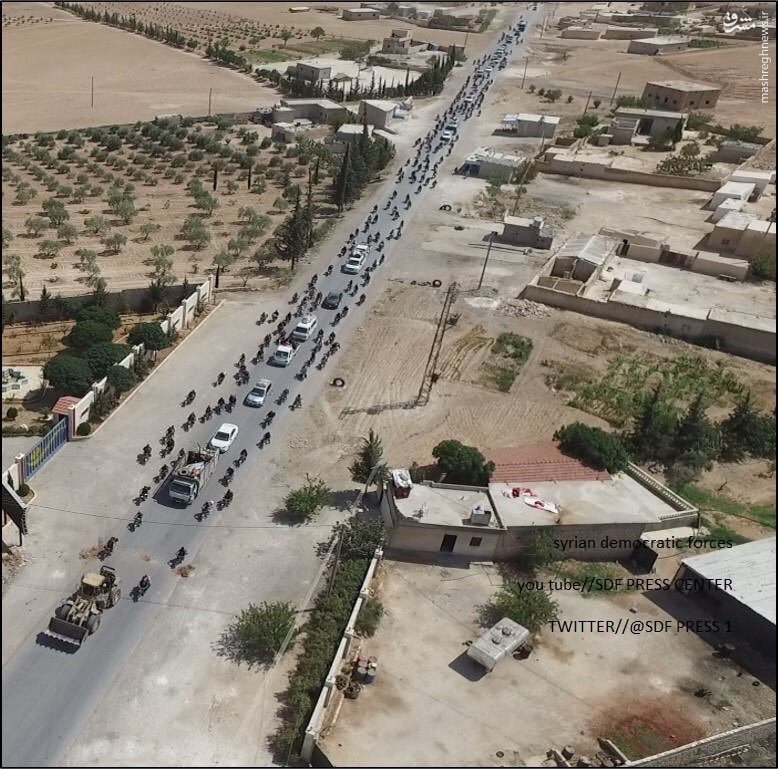 خروج سالم داعش از منبج+عکس