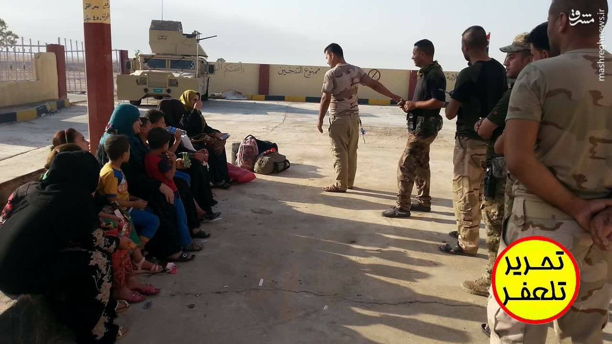 نجات صدها غیرنظامی توسط ارتش عراق+عکس