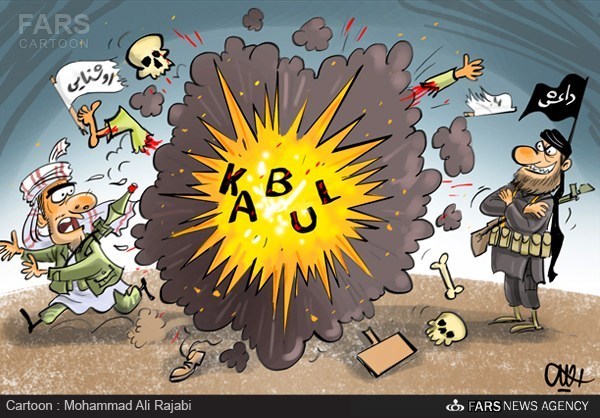 کاریکاتور/تلاش داعش برای خاموش‌کردن جنبش روشنایی