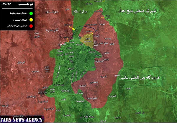 ادامه عملیات در حلب؛ مقصدی بعدی: اردوگاه حندرات