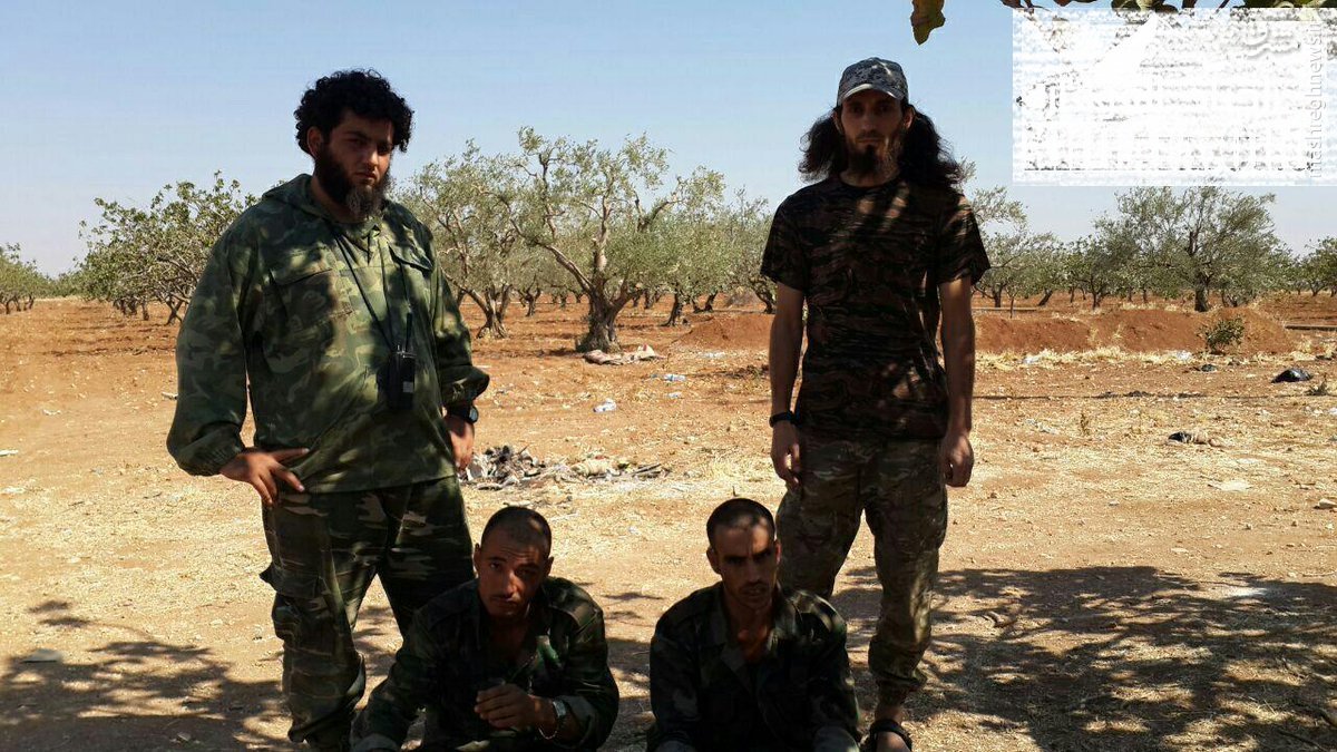 ذبح سربازان اسیر سوری توسط تروریستهای قفقازی+18+