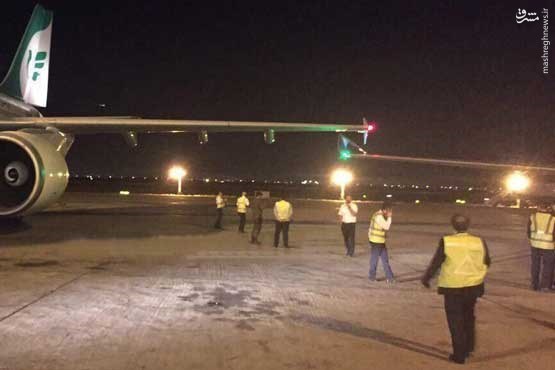تصادف دو هواپیما در فرودگاه امام +عکس