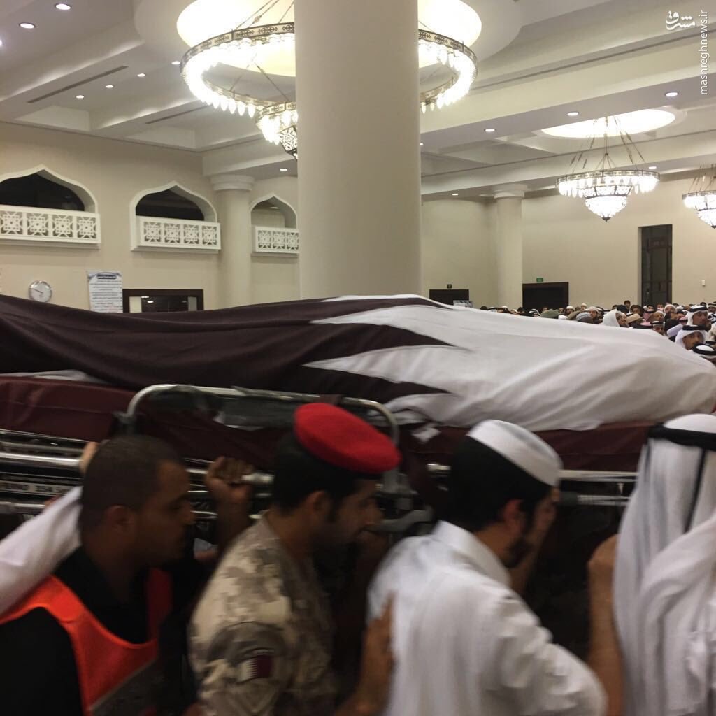 حضور مسئولان دولت قطر در تشییع افسران هلاک شده در یمن+عکس// 630435