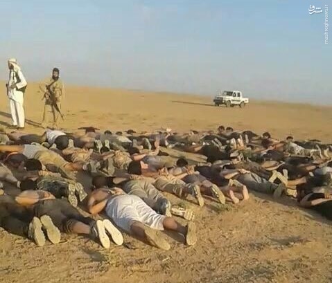 اسارت 40 داعشی بدست القاعده در حماه+عکس