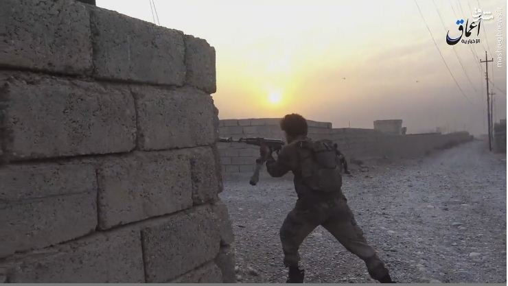 هجوم داعش به شبه نظامیان کرد در شرق نینوی+عکس