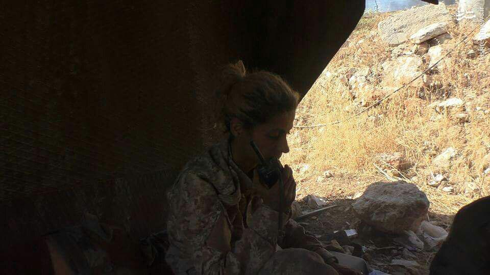 شهادت افسر زن ارتش سوریه در حلب+عکس