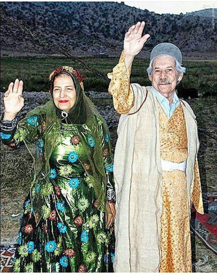 عکس/ داود رشیدی در لباس محلی لری