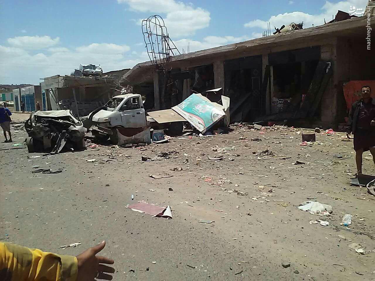 کشتار غیرنظامیان در حاشیه صنعا+عکس