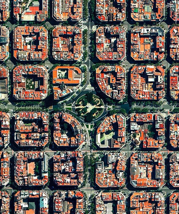 منطقه Placa، بارسلونا، اسپانیا 