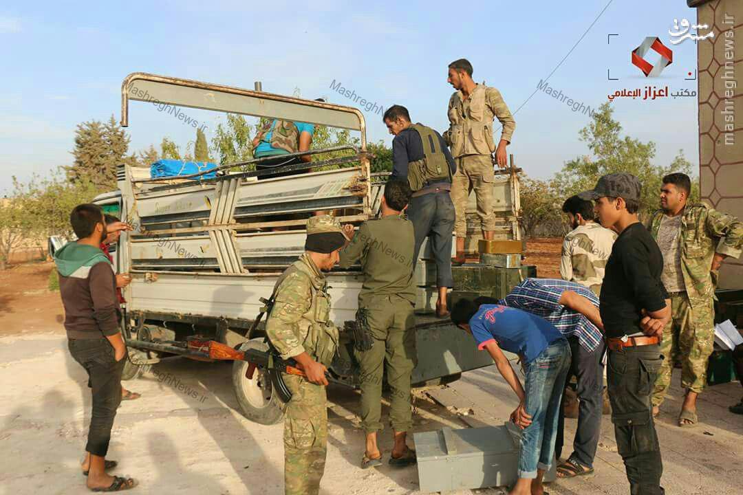 غنائم ارتش آزاد از داعش در شمال حلب+عکس