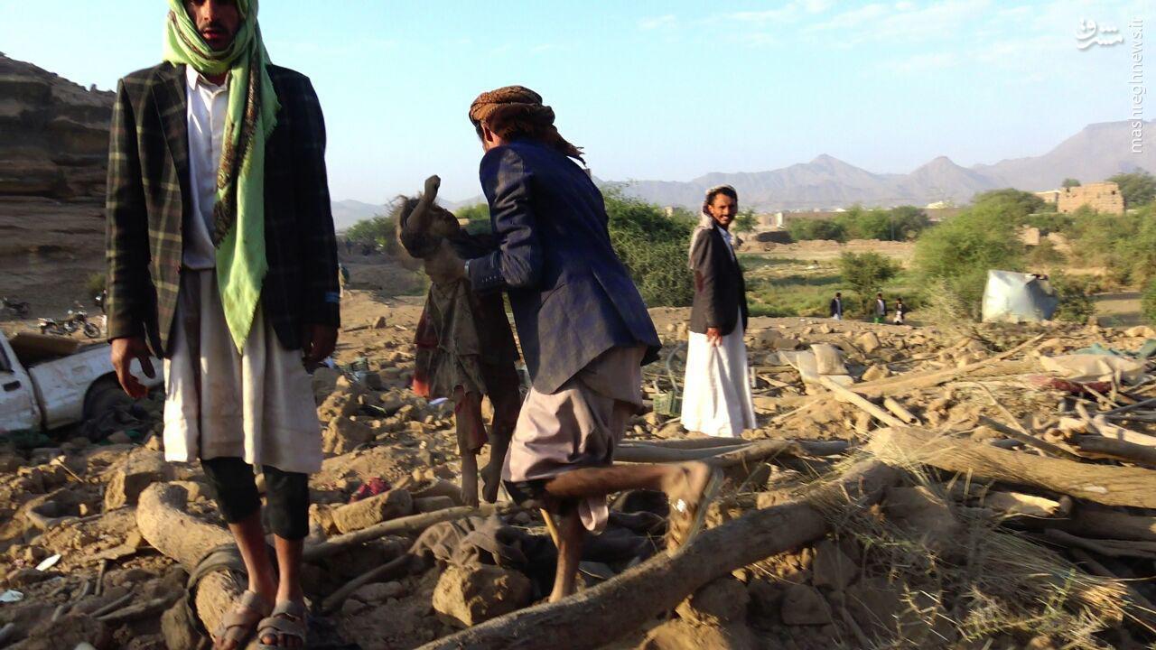 قتل عام ساکنین روستای یمنی توسط عربستان+عکس