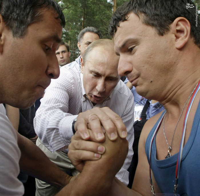 عکس/ داوری پوتین در یک مسابقه!