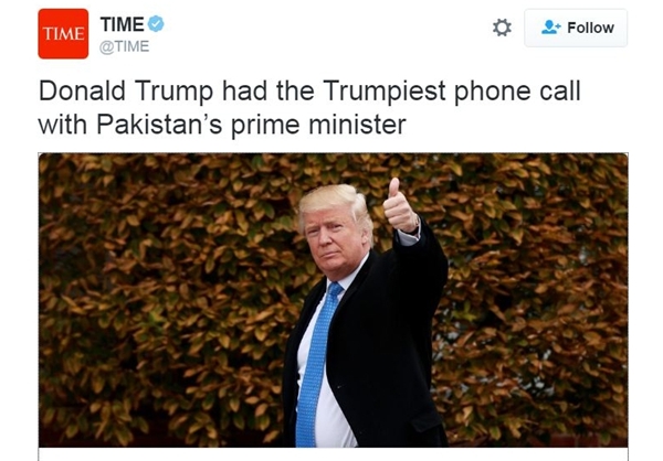 لحن عجیب ترامپ در گفت‌وگو با نخست‌وزیر پاکستان خبرساز شد