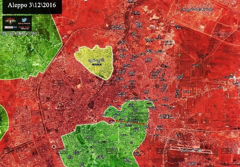 دستاورد جدید ارتش سوریه در شرق«حلب»+نقشه