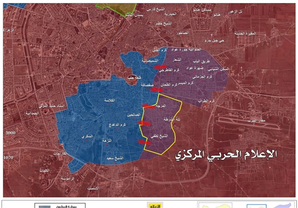 یک قدم تا آزادسازی منطقه «باب النیرب» حلب